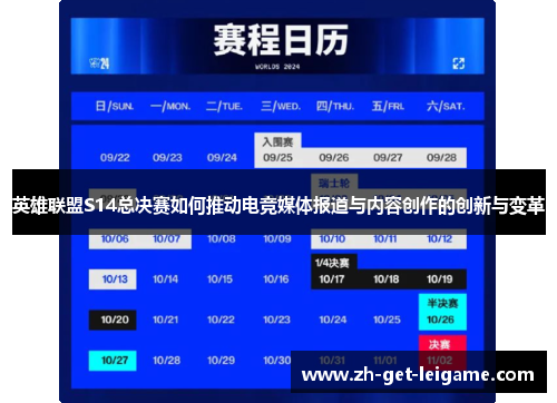 英雄联盟S14总决赛如何推动电竞媒体报道与内容创作的创新与变革 英雄联盟S14总决赛如何推动电竞媒体报道与内容创作的创新与变革