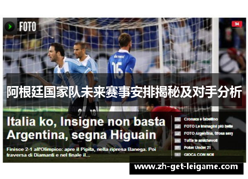 阿根廷国家队未来赛事安排揭秘及对手分析 阿根廷国家队未来赛事安排揭秘及对手分析
