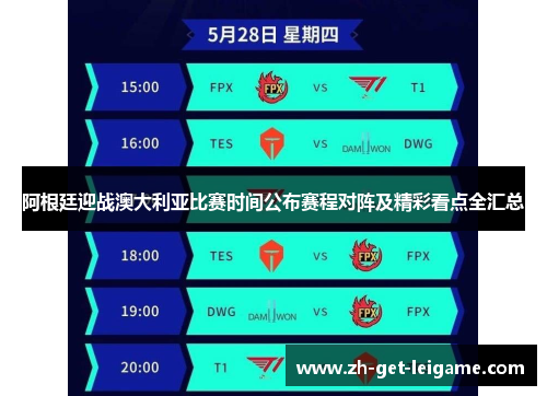 阿根廷迎战澳大利亚比赛时间公布赛程对阵及精彩看点全汇总 阿根廷迎战澳大利亚比赛时间公布赛程对阵及精彩看点全汇总